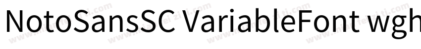 NotoSansSC VariableFont wghtttf字体转换